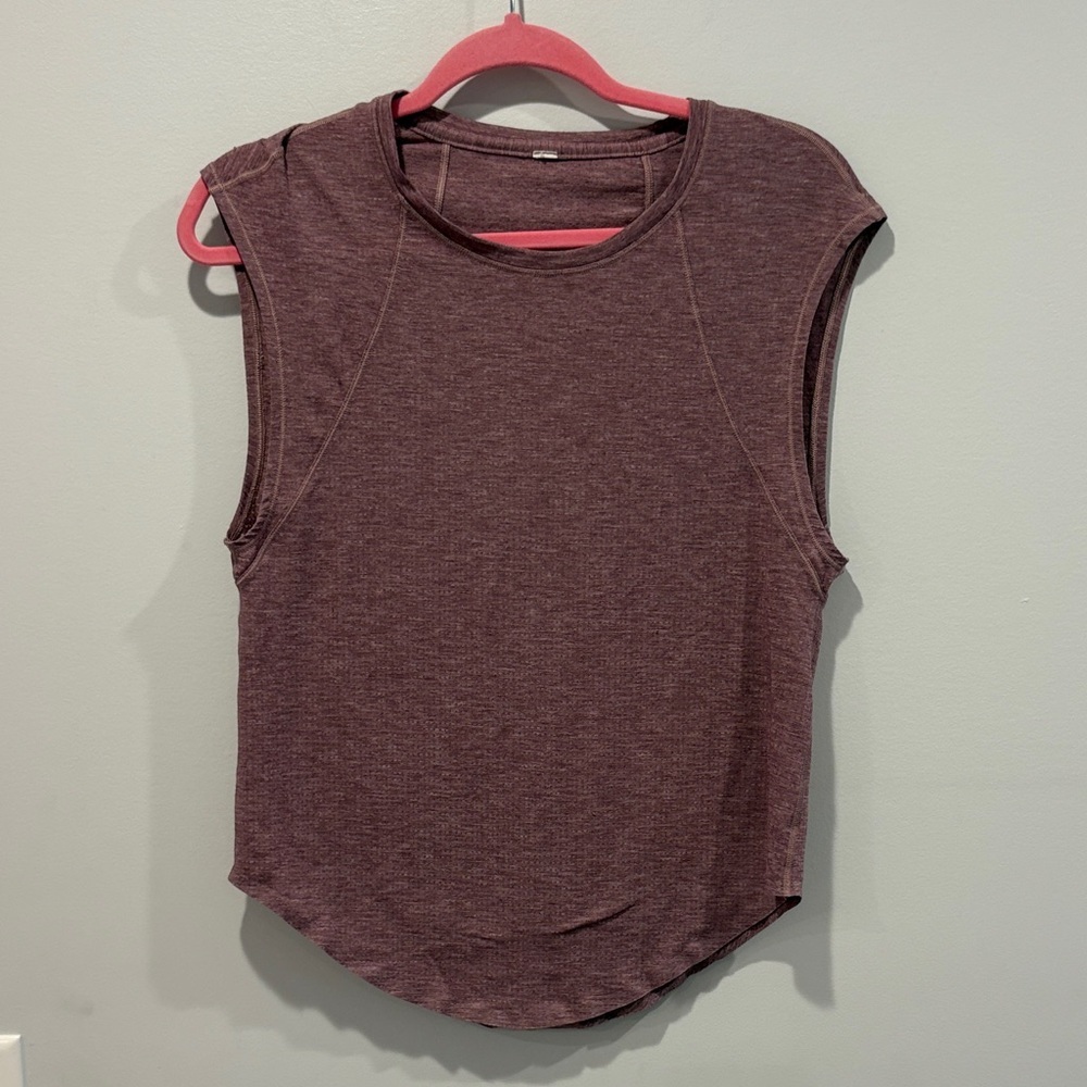 lululemon athletica Sleeveless Top - Dark Purple 16 1/2 ptp unstretched